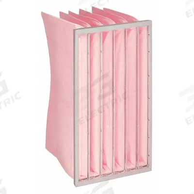 GRAINGER Pocket Air Filter: 24 in x 12 in x 15 in, MERV 13, Pink, Synthetic - MERV 13 Pocket Air Filters