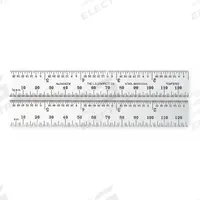 STARRETT Steel Rule, Spring Tempered: C636-300, 12 in / 300 mm, 0.05 in Thick, 0.5 mm/1/64 in, Black. Key specifications — attr939978: 0.5 mm; attr934745: STARRETT; attr944509: Chrome; attr939993: Fractional; attr986193: Etched.