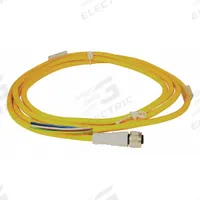 Cordset: 1"-16 Female Straight x Bare Wire, 8 Pins, Black, PVC, 2 m Cable Lg, 4 A Max Current (A) (MPN CSDS8A8CB2402). Key specifications — Cable Jacket Color: Black; IP Rating: IP67; Wire Size: 16 AWG; Brand: EATON.