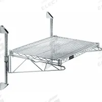APPROVED VENDOR Wire Wall Shelf: 60 in x 14 in, 1 Shelves, 800 lb Load Capacity per Shelf, Post (MPN GACB14-14-1460S). Key specifications — Mounting Mechanism: Post; Material: Stainless Steel; Finish: Satin; Color: Silver; Brand: APPROVED VENDOR.