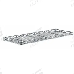 METRO Wire Cantilever Shelf: 36 in x 12 in, 1 Shelves, Split Sleeve, 150 lb Load Capacity, Dry (MPN 1236CSNC). Key specifications — NSF Approved: Yes; Recommended Environment: Dry; Material: Steel; Brand: METRO; Color: Silver; Finish: Chrome; NSF Approval: NSF Approved.
