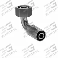 PARKER Hydraulic Crimp Fitting: Steel x Steel, 90° Elbow, -10 For Hose Dash Size, Metric x Crimp (MPN 11C43-20-10). Key specifications — Fitting Gender: Female x Genderless; Fitting Connection Type: Metric x Crimp; Brand: PARKER; Thread Size: M30-2; For Hose Dash Size: -10.