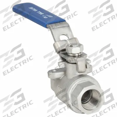 USA INDUSTRIALS Manual Two-Way Ball Valve: 3/8 in, 304 Stainless Steel, Straight Valve Body - Stainless Steel Ball Valves