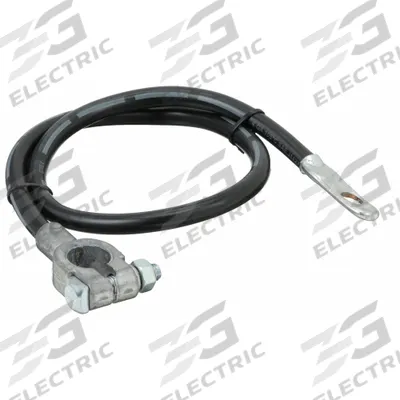 GROTE Battery Cable: Top Post Cable, 4 ga Wire Size, 24 in Overall Lg, Black - Top Start Cables