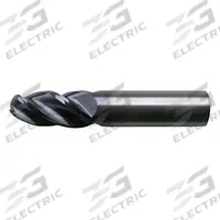 CLEVELAND Ball End Mill: Carbide, 4 Flute, 1" Mill Dia, 2-1/4" LOC, 5" OAL (MPN C60118)