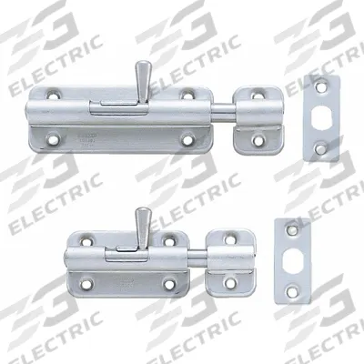 SUGATSUNE Door Bolt: Barrel Bolt, 1 5/8 in Ht, 4 9/16 in Wd - Door Bolts