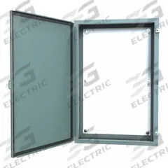 HAMMOND Electrical Enclosure: Steel, 36 in x 24 in x 8 in, NEMA 12/13, w/Panel, Solid Cover, Hinged (MPN 1418L8). Key specifications — Brand: HAMMOND; Closure Method: Clamps; Knockouts: Not Included.
