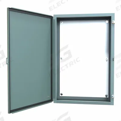 HAMMOND Electrical Enclosure: Steel, 36 in x 24 in x 8 in, NEMA 12/13, w/Panel - Steel Dust-Tight Enclosures
