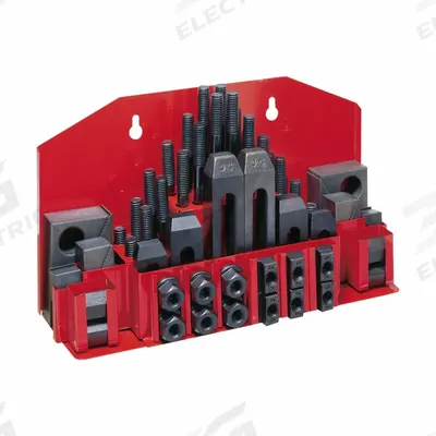 JET Machine Clamping Kit: For 5/8 in T-Slot, 1/2"-13 Stud - Wall-Mount Machine Clamping Kits
