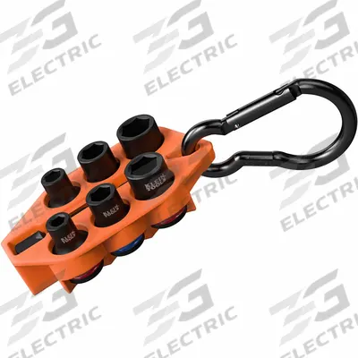 KLEIN TOOLS Impact Sockets: 3/8 in Drive Size, Small Set (0-50 pieces) Set Size, 7 Pieces - SAE Impact Socket Sets