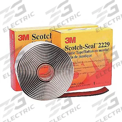 3M Electrical Tape: Square, 3 3/4 in Wd, 3 3/4 in Lg, 125 mil Thick, Rubber - Moisture-Resistant Electrical Tape, Pads & Putty