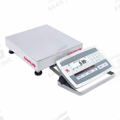 OHAUS Industrial Bench Scale: 10 in x 10 in, IP67/IP68, Front-Mounted, 10 lb Wt Capacity - Imperial (MPN D52XW5WQS5). Key specifications — attr1341383: 2 In/4 Out Discrete I/O; attr1341384: 0.0005 lb/0.2 g; attr1341400: OHAUS; attr1383935: Stainless Steel.