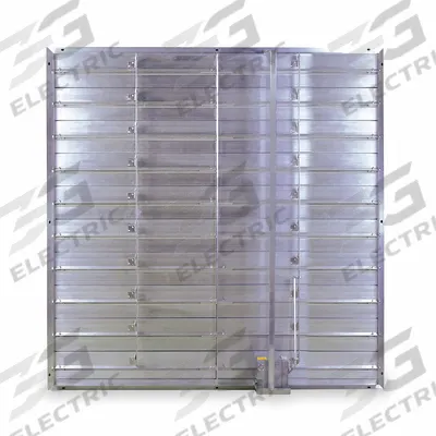 Dayton 63"H-W 12.8"L Squ Alu Mtrzd Cntrl Dampr: 12 3/4 in L, 63 in H, 63 in W - Rectangular Motorized Control Dampers
