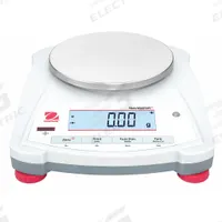 OHAUS Industrial Bench Scale: 5 3/4 in x 5 3/4 in, Not IP Rated, Integrated, Navigator (MPN 30456410). Key specifications — attr1341383: USB; attr1341384: 0.01 g; attr1341400: OHAUS; attr1383935: Stainless Steel.