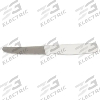 CRESTWARE Utility Knife: Serrated, 3 1/2 in Overall Lg, Steel Blade, Polypropylene Handle - Kitchen Utility Knives