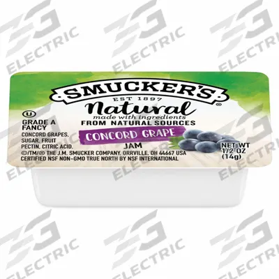 SMUCKERS SMUCKER'S Grape Jam: Grape, 0.5 oz Item Size, Single-Serve Tub - Furnishings, Appliances and Hospitality