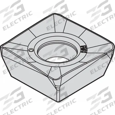 WIDIA Square Milling Insert: SDMX432RMH, SDMX120408RMH (MPN 3950595) - Square (S) Indexable Milling Inserts