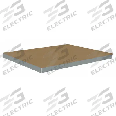 TENNSCO Shelf: 60 in x 48 in, 2,000 lb Load Capacity, Particleboard, Gray - Particleboard Decking Shelf Kits for Boltless Shelving