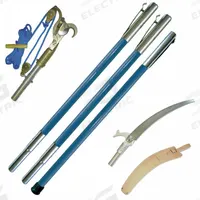 JAMESON Pole Tree Trimming Kit: 13 in Blade Lg, Steel, Fiberglass, 1 1/4 in, 18 ft Overall Lg, Wood (MPN BL-6PKG-6-PR). Key specifications — attr284616: JAMESON; attr279275: Steel; attr279276: Fiberglass; attr279277: 1-1/4 in; attr279282: Wood.