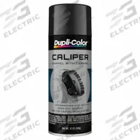 DUPLI-COLOR Automotive Paint: Brake Calipers/Drums/Rotors, Water, Ceramic, Metal, Smooth, No Texture (MPN EBCP10200). Key specifications — Color: Black; Coverage Area: 12 to 15 sq ft; Compatible Surface Material: Metal; Finish Texture: No Texture; Sheen: Gloss; Surface Texture: Smooth; Brand: DUPLI-COLOR.