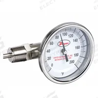 DWYER Dial Thermometer: 0°F to 200°F, ±2%Full Scale Accuracy, 2.5 in Stem Lg, 3 in Dial Dia (MPN BTLS325101). Key specifications — Accuracy: ±2 % Full Scale; Brand: DWYER.