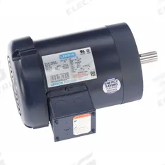 LEESON General Purpose Motors: C-Face Mount, Totally Enclosed Air-Over, 3/4 hp, 208-230/460V AC (MPN 120097.00). Key specifications — Brand: LEESON; Nameplate Voltage @ 60 Hz: 208-230/460V AC; Full Load Current @ 60 Hz: 3.0-3.0/1.5 A; Nameplate RPM @ 60 Hz: 1,140 RPM; Motor Enclosure: TEAO.