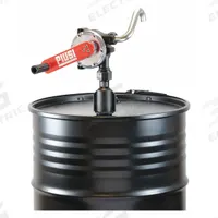 PIUSI Hand Pump: Rotary, Pump with Spout, Bung, 10.67 oz per stroke, Polypropylene/Stainless Steel (MPN F00332510). Key specifications — Brand: PIUSI; Housing Material: Polypropylene/Stainless Steel; Maximum Flow Rate: 10.67 oz per stroke; Spout/Nozzle: Stainless Steel Spout.