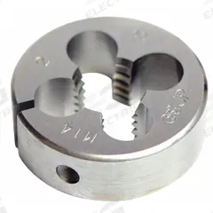 OSG Round Threading Die: #4-40 UNC, 5/8 in OD, Solid, High Speed Steel (MPN 2724000)