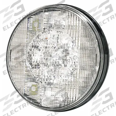 FEDERAL SIGNAL Back Up Lamp: LED, Backup/Reverse Light, Clear, Round, 2 1/2 in Overall Dia - Backup/Reverse Lights