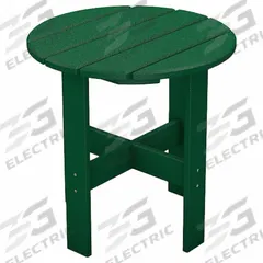 ULTRASITE Patio Table: Green, Resinwood, 18 in Overall Ht, 18 in Overall Dia, Resinwood, Green (MPN PB ADTRASTGRE). Key specifications — Frame Color: Green; Frame Material: Resinwood; Tabletop Color: Green; Tabletop Material: Resinwood.