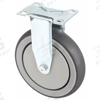 APPROVED VENDOR Plate Caster: Rigid, Polyurethane, 6 in Wheel Dia, 1 1/4 in Wheel Wd, Light Duty (MPN 3ENW9). Key specifications — Wheel/Tread Color: Gray; Brand: APPROVED VENDOR; Roll Up: Rigid.