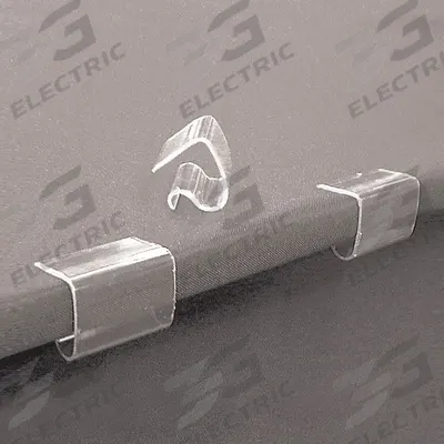 EZ CLIP BY FASTENATION Table Cloth Clips: Clear, 2 1/2 in Overall Wd - Tablecloth & Table Skirt Clips