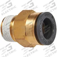 SUR&R Male Connector: NPT, Brass, 2 PK (MPN ABM550). Key specifications — Type: NPT; Material: Brass; Brand: SUR&R; Accessory Type: Straight Connector; Fitting Gender: Male.