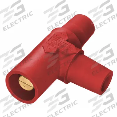 HUBBELL Tapping Tee: Female-Male-Female, Red, 600V AC/600V DC, 400 A - Tapping Tees