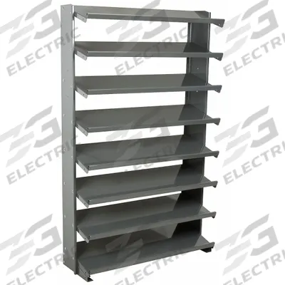 AKRO-MILS Pick Rack: 36 in x 12 in x 60 in, 1 Sided, 0 Bins - Metal Stationary Pick Racks Without Bins