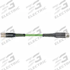 READYCABLE Feedback Cable: Extension, 60 ft Lg, For Allen-Bradley, Similar To 2090-CFBM7E7-CEAFxx (MPN MAT9741776-60). Key specifications — Cable Jacket Color: Green; Conductor Configuration: (12xAWG26 (0.14))+(2xAWG26 (0.14))+(2xAWG22 (0.34))+(2xAWG16 (1.5)); Brand: READYCABLE; Cable Jacket Material: PUR.