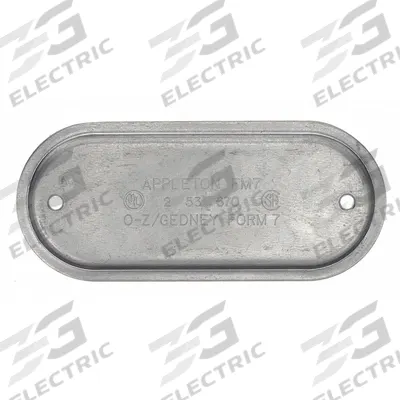 APPLETON ELECTRIC Covers for Conduit Access Fitting: Steel, FM7, 1 1/2 in Trade Size - Covers for Conduit Access Fittings