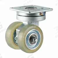 FOOT MASTER Plate Caster: Swivel, Polyurethane, 100 mm Wheel Dia, 30 mm Wheel Wd, 150 mm Mounting Ht (MPN GATD-100ASF-HUD). Key specifications — Caster Type: Swivel; Brand: FOOT MASTER.