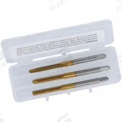 CLEVELAND Tap Kit: #6-32 UNC, H2 / 3B, 3 Flute, TiN Coated High Speed Steel (MPN C84229). Key specifications — attr1300563: One Each Taper, Plug, and Bottoming.