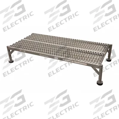 COTTERMAN Work Platform: 10 in Platform Ht - Max, 48 in Platform Wd, 19 in Platform Dp - Adjustable-Height Single-Step Platforms