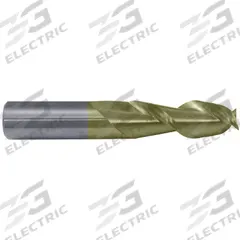 CLEVELAND Square End Mill: Carbide, ZrN Coated, 2 Flute, 1" Mill Dia, 3-1/4" LOC, 6" OAL (MPN C84031)