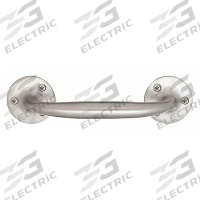 MONROE PMP Pull Handle: Unthreaded Holes, Stainless Steel, Silver, #8 Screw Size - Standard Pull Handles