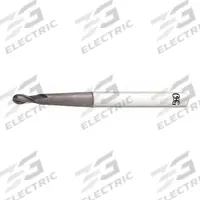 OSG Ball End Mill: Carbide, TiAlN Coated, 2 Flute, 6 mm Mill Dia, 12 mm LOC, 110 mm OAL (MPN HP418-2361)