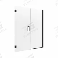 FOREMOST Shower Door: 46 1/2 in Min. Door Wd, 48 in Max. Door Wd, 74 in Overall Ht, Frameless (MPN MRHG4874-CL-MB). Key specifications — Brand: FOREMOST; Door Frame Finish: Matte Black.