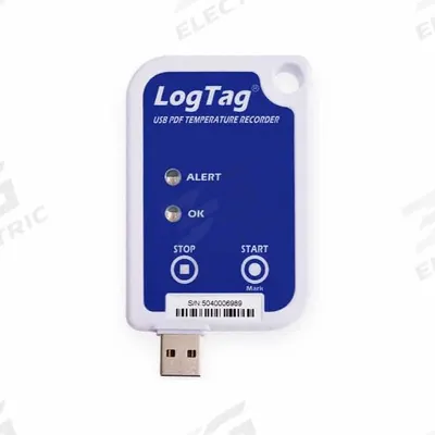 LOGTAG Data Logger: -22°F to 158°F, -30°F to 70°C, UTRIX-16, Temp, 158°F Max Dew Point Measured - Temperature Data Loggers