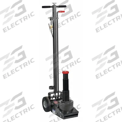 GRAY Truck Axle Jacks: Steel, Pneumatic, Air, 35 ton Load Capacity, 9 1/4 in Min Lift