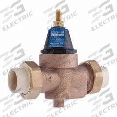 WATTS Water Pressure Reducing Valve: 3/4 in Pipe Size, Cast Copper Silicon Alloy, 25 psi to 75 psi (MPN LFN45BM1-DU-CPVC). Key specifications — Brand: WATTS; Low-Lead Compliance: Low-Lead Compliant.
