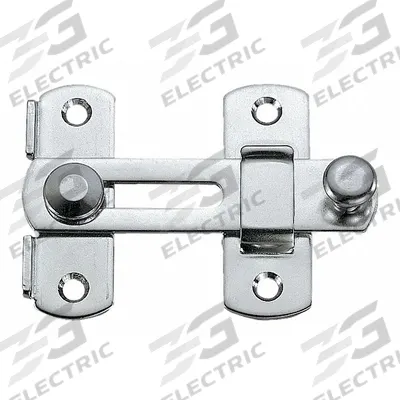 SUGATSUNE Bar Latch: Bar Latch, Slide Bar, 13 mm Max Shackle Dia, Steel, 4 Mounting Holes - Gate Latches