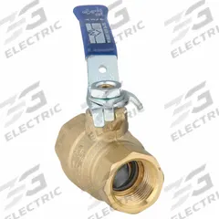 MILWAUKEE VALVE Manual Two-Way Ball Valve: 3/4 in, Brass, Straight, FNPT x FNPT, Full Port Ball Port (MPN BA-475BMS 3/4). Key specifications — Brand: MILWAUKEE VALVE; Handle: Memory Stop Locking Lever.