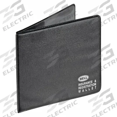 BELL Insurance/Registration Wallet: Document Holder, Vinyl, Black - Vehicle Document Holders